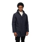 Cekmon Erkek Regular Fit Kapüşonlu Fermuarlı Çok Cepli Kışlık Klasik Mont - 3XL - Lacivert