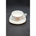 Çekoslovak Vintage Çay Fincanı 2 Parça 200 ml - Açık Turuncu