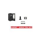 CEKSAN Kabinet M6 Rack Kabin-server Kafes Somun Siyah Vida (M6X15) 12 Set
