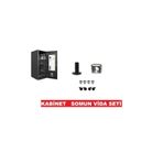 CEKSAN Kabinet M6 Rack Kabin-server Kafes Somun Siyah Vida (M6X15) 24 Set