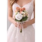 Ceku Home Gül ve Çeşit Çiçekli Renkli Gelin Buketi, Nikah Çiçeği, Niaşan Çiçeği, Gelin Çiçeği