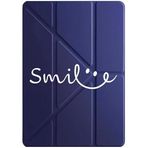 cekuonline Apple iPad Air 10.9 2022 5. Nesil M1 Çipli Kılıf, Uyku Modlu, Kalem Bölmeli, Tri Folding, Lacivert smile-Air10.920225.nesil