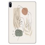 Cekuonline Huawei MatePad Pro 10.8" ile Uyumlu Kılıf, Desenli Silikon, Kadın Siluet, UV Baskı avonm-v-cvr459239