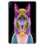 Cekuonline Huawei MatePad Pro 10.8" ile Uyumlu Kılıf, Desenli Silikon, Kedi-Art, Çok Renkli avonm-v-cvr459250
