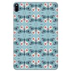 Cekuonline Huawei MatePad Pro 10.8" ile Uyumlu Kılıf, Desenli Silikon, Kelebek, Çok Renkli avonm-v-cvr459251