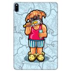 Cekuonline Huawei MatePad Pro 10.8" ile Uyumlu Kılıf, Desenli Silikon, Pug, Çok Renkli avonm-v-cvr459304