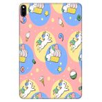 Cekuonline Huawei MatePad Pro 10.8" ile Uyumlu Kılıf, Desenli Silikon, Unicorns, Çok Renkli avonm-v-cvr459339
