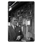 Cekuonline Huawei Matepad T10 9.7" ile Uyumlu Tablet Kılıfı, Desenli Silikon, Atatürk Portresi avonm-v-cvr459566