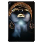 Cekuonline Huawei Matepad T10 9.7" ile Uyumlu Tablet Kılıfı, Desenli Silikon, İkon Kadın avonm-v-cvr459625