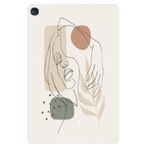 Cekuonline Huawei MatePad T10S ile Uyumlu 10.1" Tablet Kılıfı, Desenli Silikon, Kadın Siluet avonm-v-cvr459836