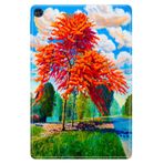 Cekuonline Huawei MatePad T10S ile Uyumlu 10.1" Tablet Kılıfı, Desenli Silikon, Sonbahar avonm-v-cvr459922