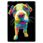 Cekuonline Huawei Mediapad T3 9.6" ile Uyumlu Tablet Kılıfı, Desenli Silikon, Yavru Pitbull, Çok Renkli avonm-v-cvr460145