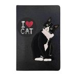 Cekuonline I Love Cat Desenli Deri Pet Evcil Hayvan Kedi Köpek Pasaport Sağlık Karnesi Kabı Kılıfı