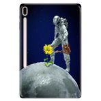 Cekuonline Samsung Galaxy Tab S7-FE LTE SM-T737 ile Uyumlu Kılıf, Desenli Silikon, Astronot PopArt, Çok Renkli avonm-v-cvr451809