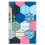Cekuonline Samsung Galaxy Tab S7 Plus SM-T970 12.4" ile Uyumlu Desenli Silikon Kılıf, Patchwork avonm-v-cvr452328