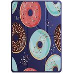cekuonline Xiaomi Mi Pad 5 11.0" ile Uyumlu Kılıf, Uyku Modlu, Kalem Bölmeli, Tri Folding, Donut Desenli, Lacivert