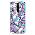 Cekuonline Xiaomi Redmi 9 Mavi Mandala Desenli Silikon Kılıf