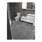 ÇELEBİ HOME TEKSTİL Gri Pamuk Banyo Paspası Makinede Yıkanabilir Kaymaz Taban Su Emici 3'lü Takım Banyo Paspası