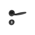 Çelebi Kapıkolları Tombik Kol Yuvarlak Rozetli Siyah Oda Kapı Kolu