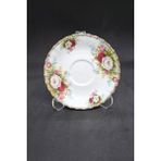 Celebration Duble Kahve Fincanı Tabağı Porselen Vintage 12.5 cm - Çok Renkli