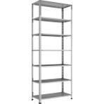 Çeledir Raf Sistemleri Çeledir Renkli 7 Katlı Galvaniz Çelik Raf 31X93 200 Uzun Ömürlü Depolama Çözümü