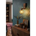 Celestia Home Rustik Ahşap Aplik Jüt İp Başlıklı Duvar Lambası Bohem Salon Yatak Odası Dekoratif Aydınlatma