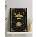 Celestial, Gök Rüyası Tarot Kartı Manifest, Olumlama, Mantra, Spiritüel, Meditasyon Çerçeveli Tablo