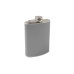 Çelik 8 oz Gri Deri Kaplı 240 ml İçki Matarası rd56
