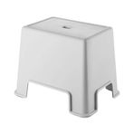 Çelik Ayna Lüx Banyo Taburesi Çok Amaçlı Tabure Açık Gri- 480