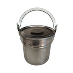 Çelik Bakraç 2 litre kapasite Metal Saplı Otantik