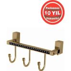 Çelik Banyo Altın Paslanmaz Pirinç Swwor 3'lü Bornozluk