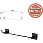 Çelik Banyo Ku10-006.4 Kumru Uzun Havluluk 50Cm Siyah