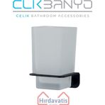 Çelik Banyo Paris Dkp Diş Fırçalık Mat Siyah