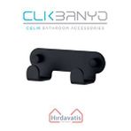 Çelik Banyo Paris Dkp İkili Askılık Mat Siyah
