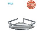 ÇELİK BANYO Paslanmaz Çelik Zerrin 1’li 19x19 Cm Şampuanlık Köşe Süngerlik