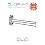 Çelik Banyo Paslanmaz Pirinç Bella Buse 3’lü Havluluk Gri