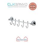 Çelik Banyo Paslanmaz Pirinç Bella Çıkmalı Kanca Be?li Askılık Gri