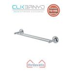 Çelik Banyo Paslanmaz Pirinç Bella İkili İnce Uzun Havluluk 50cm Gri