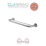 Çelik Banyo Paslanmaz Pirinç Bella İkili Uzun Havluluk 60cm Gri