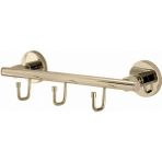 Çelik Banyo Paslanmaz Pirinç Flora 3'lü Set Askılık Altın Gold