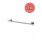 Çelik Banyo Paslanmaz Pirinç Flora 60 Cm Uzun Havluluk Gümüş