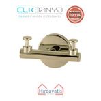 Çelik Banyo Paslanmaz Pirinç Flora Askılık İkili Altın Sarı Gold