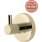 Çelik Banyo Paslanmaz Pirinç Flora Askılık Tekli Altın Sarı Gold