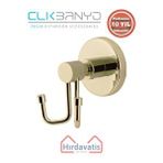 Çelik Banyo Paslanmaz Pirinç Flora Bornozluk Çiftli Altın Sarı Gold