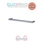 Çelik Banyo Paslanmaz Pirinç Flora Küvet Kolu Rozetsiz 17cm Gri