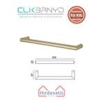 Çelik Banyo Paslanmaz Pirinç Flora Küvet Kolu Rozetsiz 30CM Altın Sarı Gold