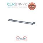 Çelik Banyo Paslanmaz Pirinç Flora Küvet Kolu Rozetsiz 30cm Gri