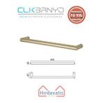Çelik Banyo Paslanmaz Pirinç Flora Küvet Kolu Rozetsiz 50CM Altın Sarı Gold