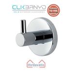 Çelik Banyo Paslanmaz Pirinç Flora Tekli Askılık Gri