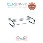 Çelik Banyo Paslanmaz Pirinç Flora Uzun Havluluk 50cm Gri